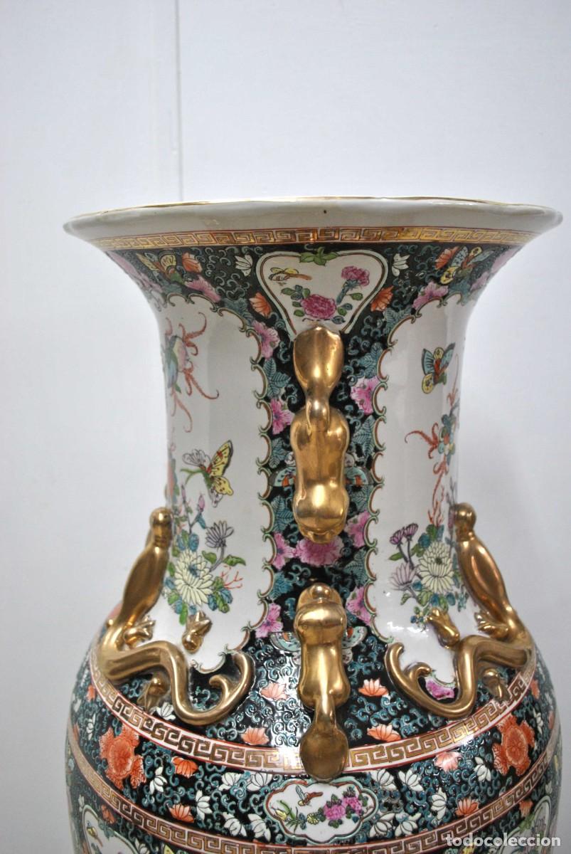 Antig&uuml;edades: GRAN JARR&Oacute;N CHINO CON SOPORTE DE MADERA - Foto 10