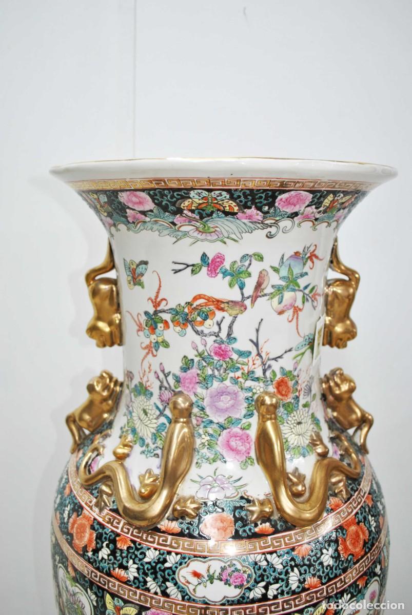 Antig&uuml;edades: GRAN JARR&Oacute;N CHINO CON SOPORTE DE MADERA - Foto 11