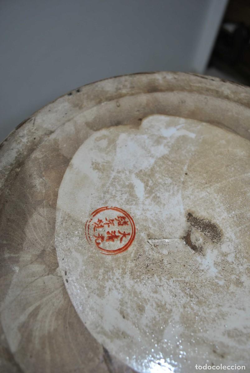 Antig&uuml;edades: GRAN JARR&Oacute;N CHINO CON SOPORTE DE MADERA - Foto 14