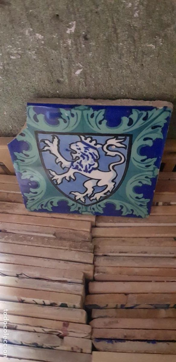 Antig&uuml;edades: AZULEJO 15X15 CM DEFECTUOSO - Foto 1