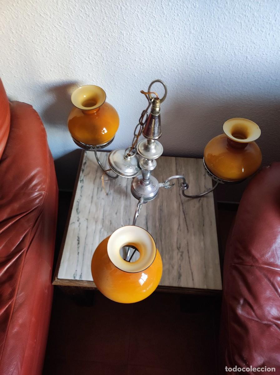 Antig&uuml;edades: L&aacute;mpara vintage de apliques - Foto 4
