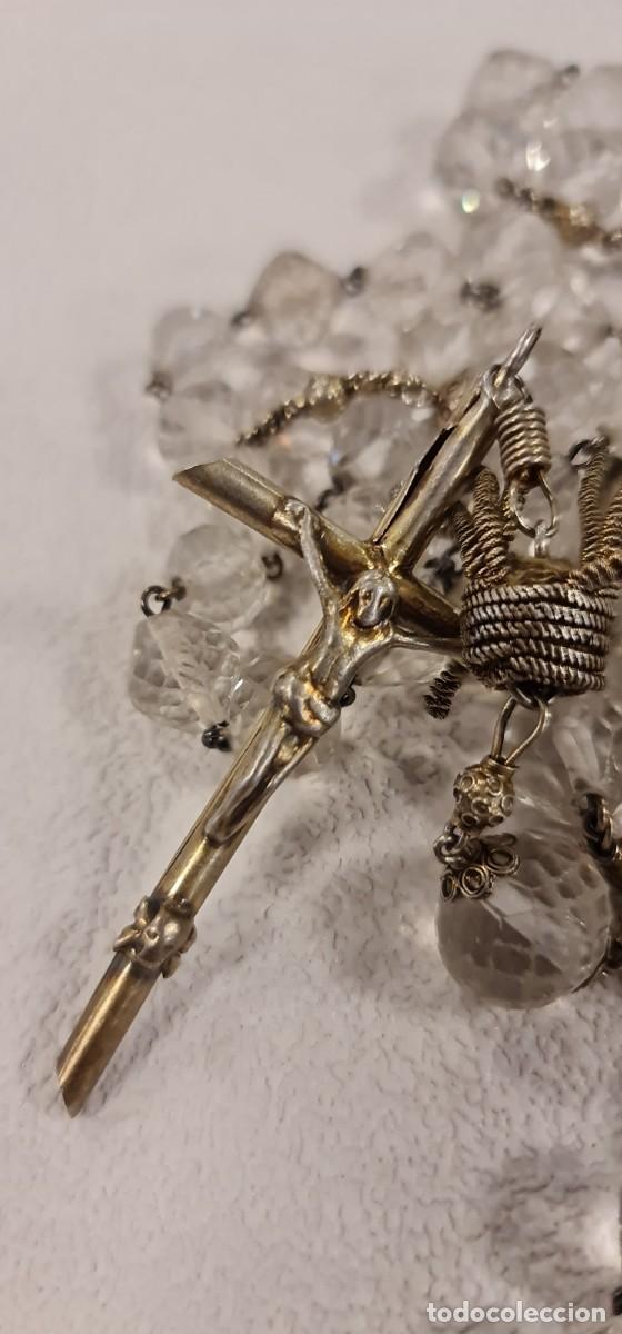 Antig&uuml;edades: Rosario de Plata y Cristal - Foto 7