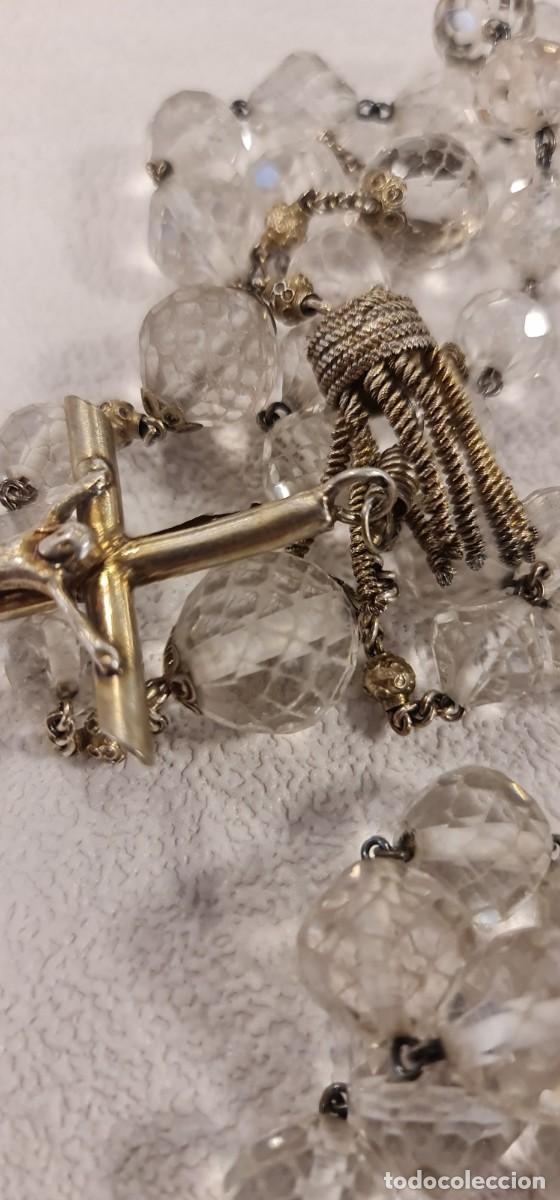 Antig&uuml;edades: Rosario de Plata y Cristal - Foto 2