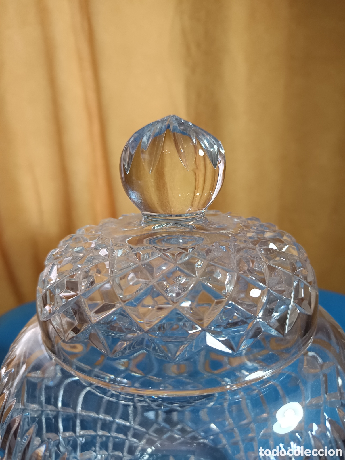 Antig&uuml;edades: Bombonera de cristal tallado - Foto 4