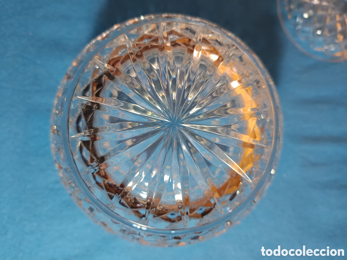 Antig&uuml;edades: Bombonera de cristal tallado - Foto 8