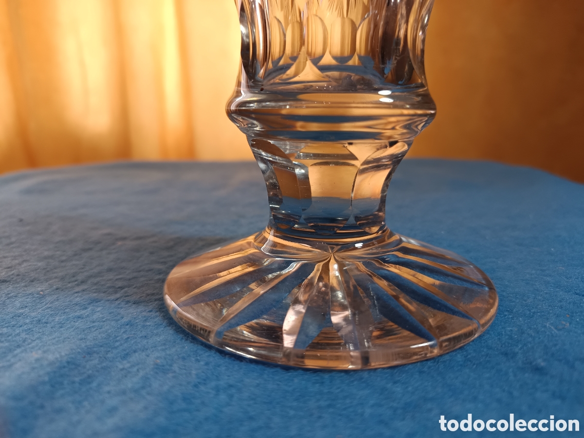 Antig&uuml;edades: Vaso de cristal tallado - Foto 2