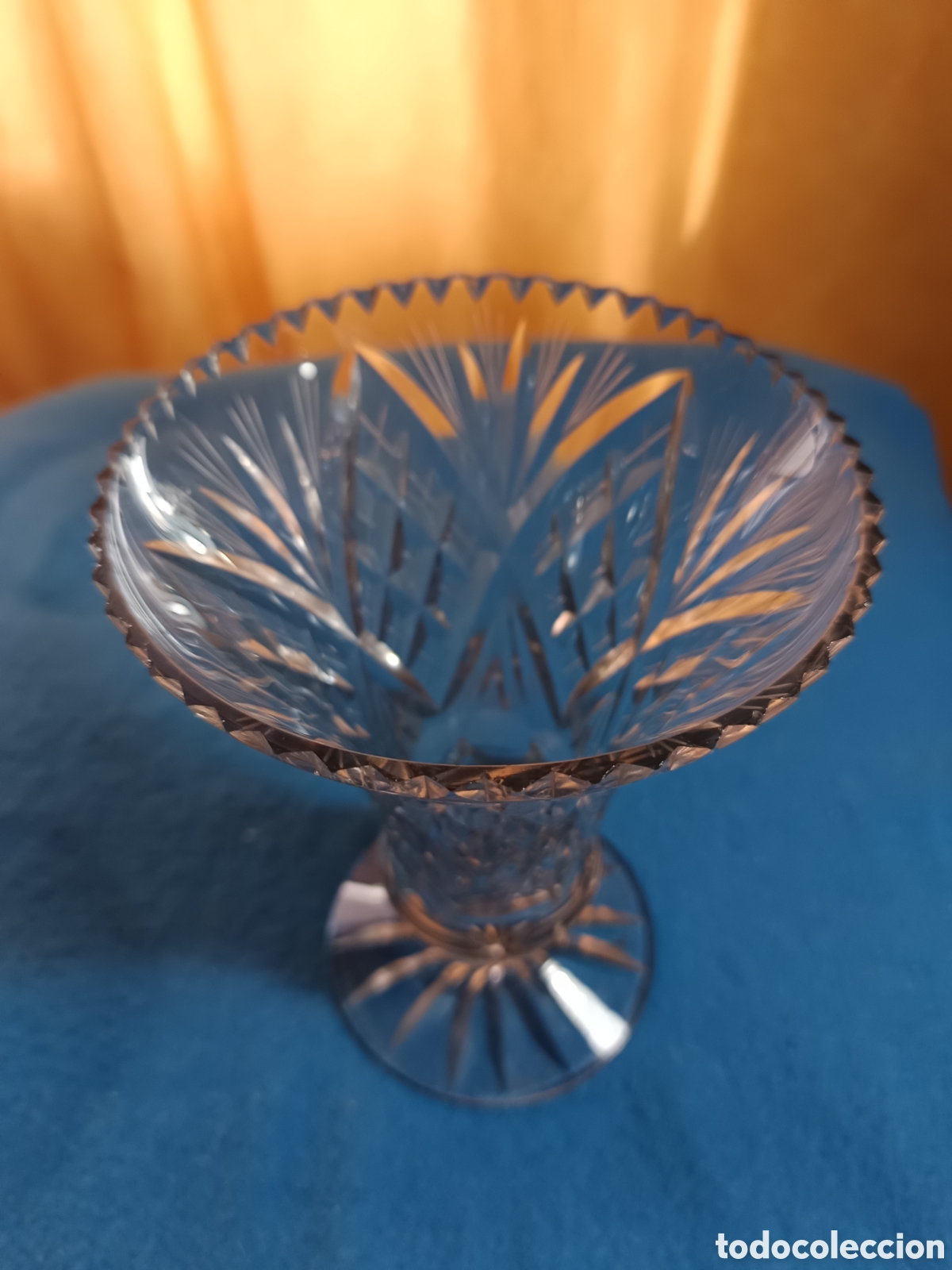 Antig&uuml;edades: Vaso de cristal tallado - Foto 4
