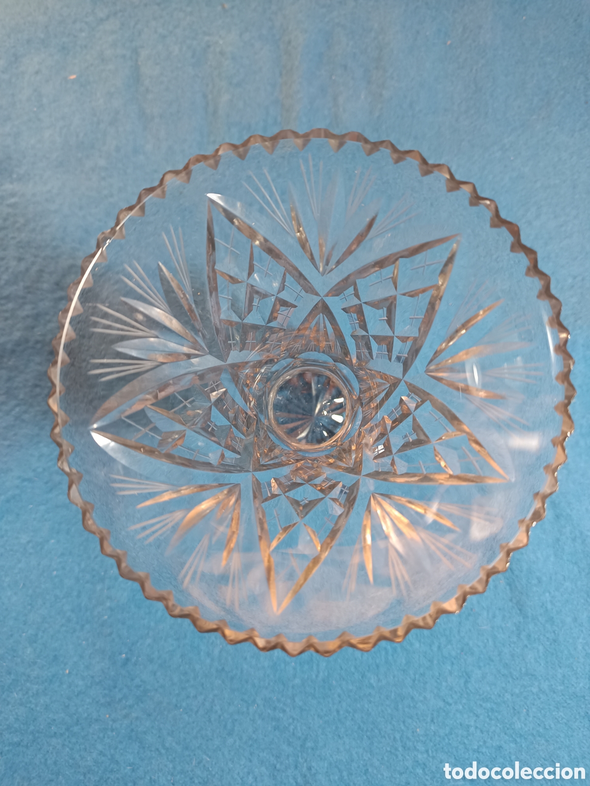 Antig&uuml;edades: Vaso de cristal tallado - Foto 5