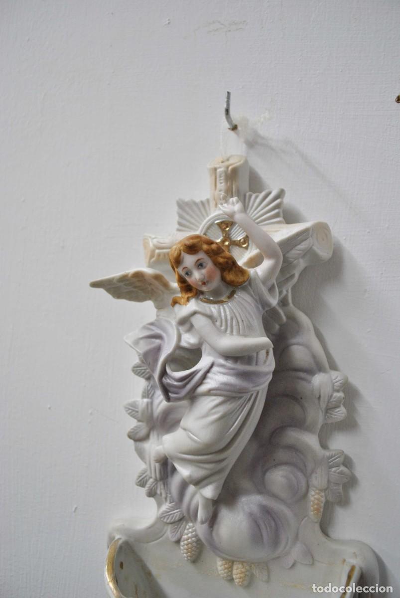 Antig&uuml;edades: BENDITERA ANTIGUA PORCELANA - Foto 3