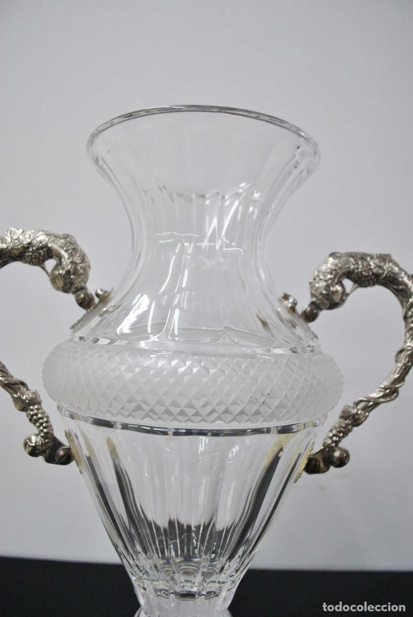 Antig&uuml;edades: JARR&Oacute;N DE CRISTAL CON ASAS DE METAL - Foto 5