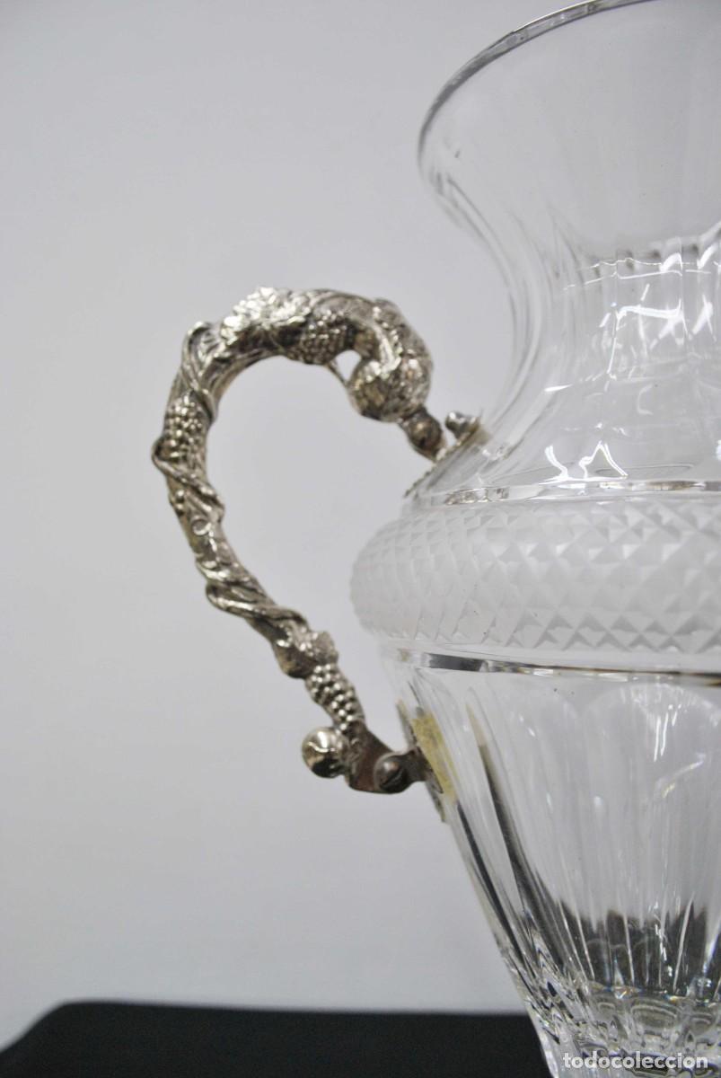 Antig&uuml;edades: JARR&Oacute;N DE CRISTAL CON ASAS DE METAL - Foto 6