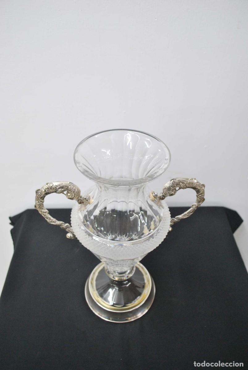 Antig&uuml;edades: JARR&Oacute;N DE CRISTAL CON ASAS DE METAL - Foto 7