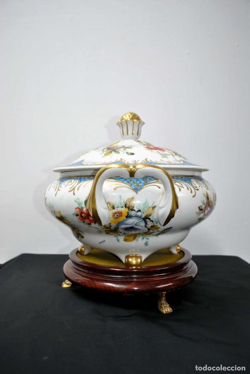 Antig&uuml;edades: SOPERA DE PORCELANA ESMALTADA - Foto 5