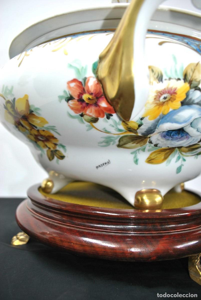 Antig&uuml;edades: SOPERA DE PORCELANA ESMALTADA - Foto 7