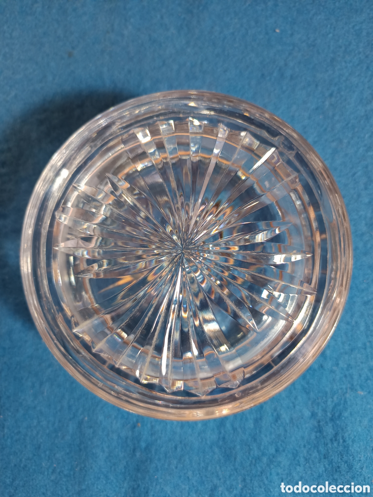 Antig&uuml;edades: bombonera de cristal tallado - Foto 2