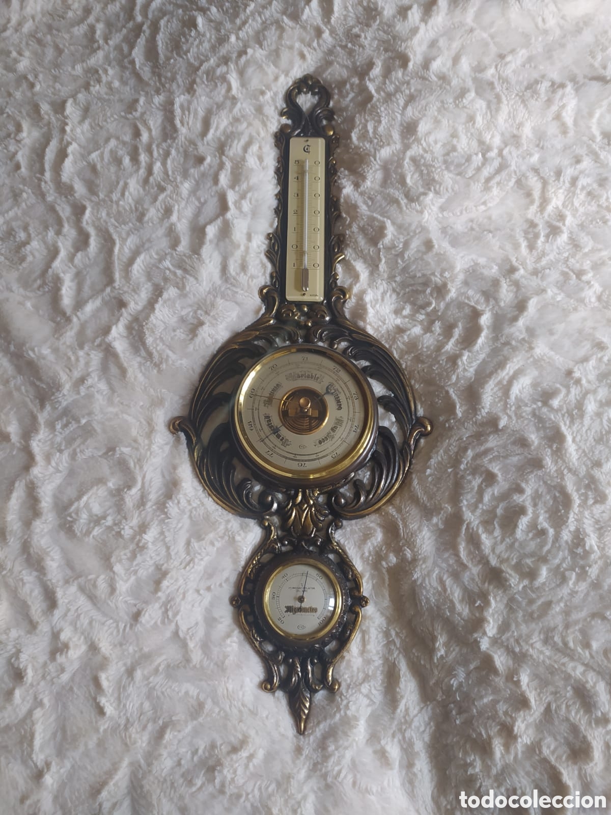 Antig&uuml;edades: Bar&oacute;metro antiguo vintage - Foto 2