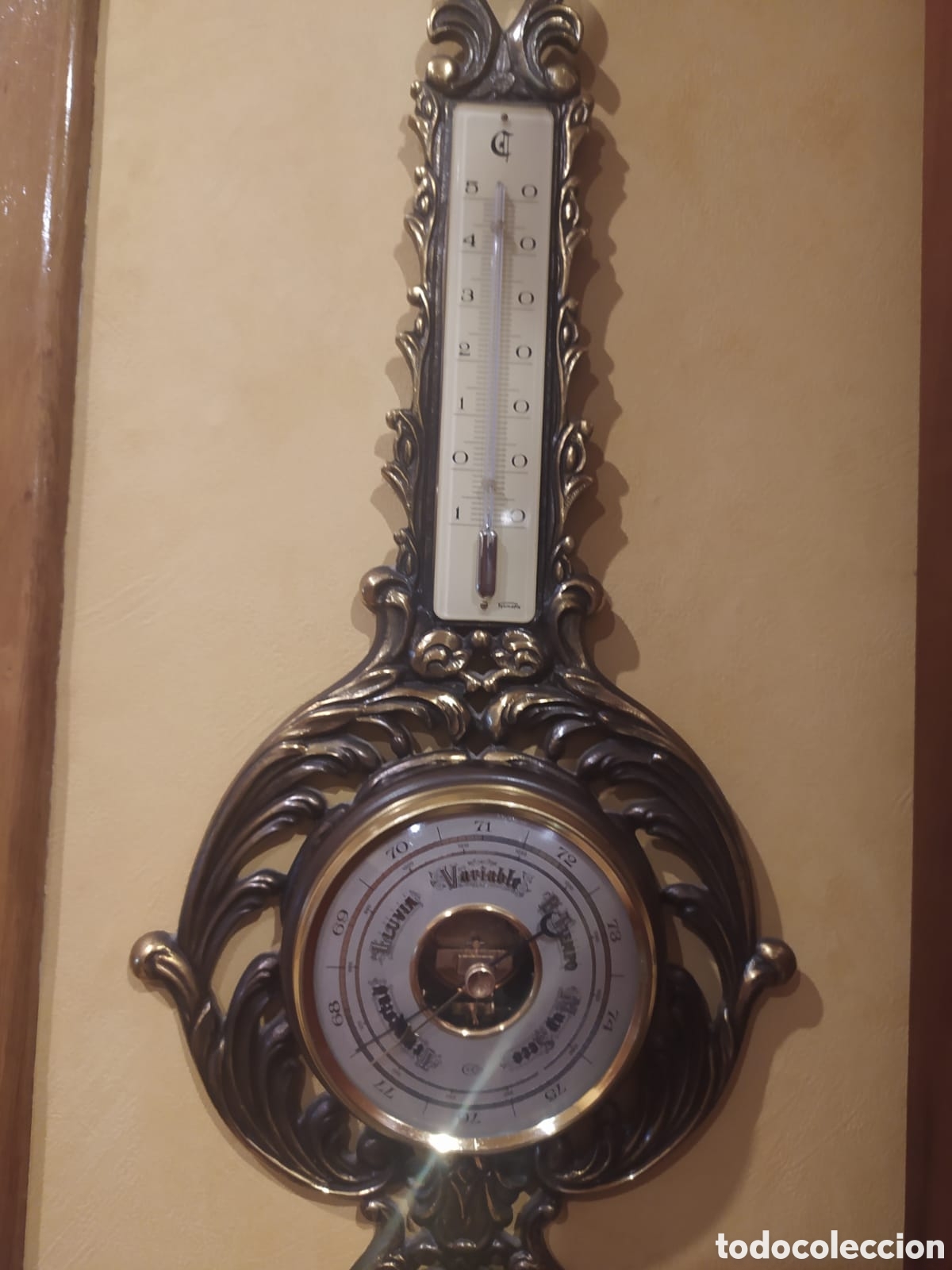 Antig&uuml;edades: Bar&oacute;metro antiguo vintage - Foto 3