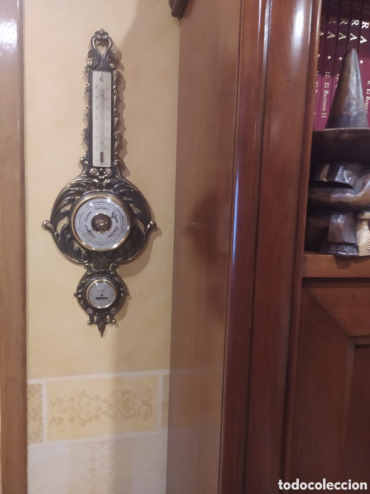 Antig&uuml;edades: Bar&oacute;metro antiguo vintage - Foto 4