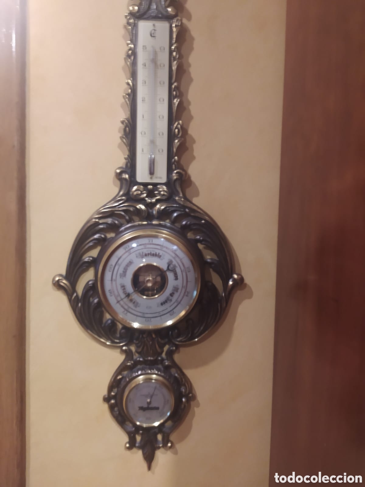 Antig&uuml;edades: Bar&oacute;metro antiguo vintage - Foto 6