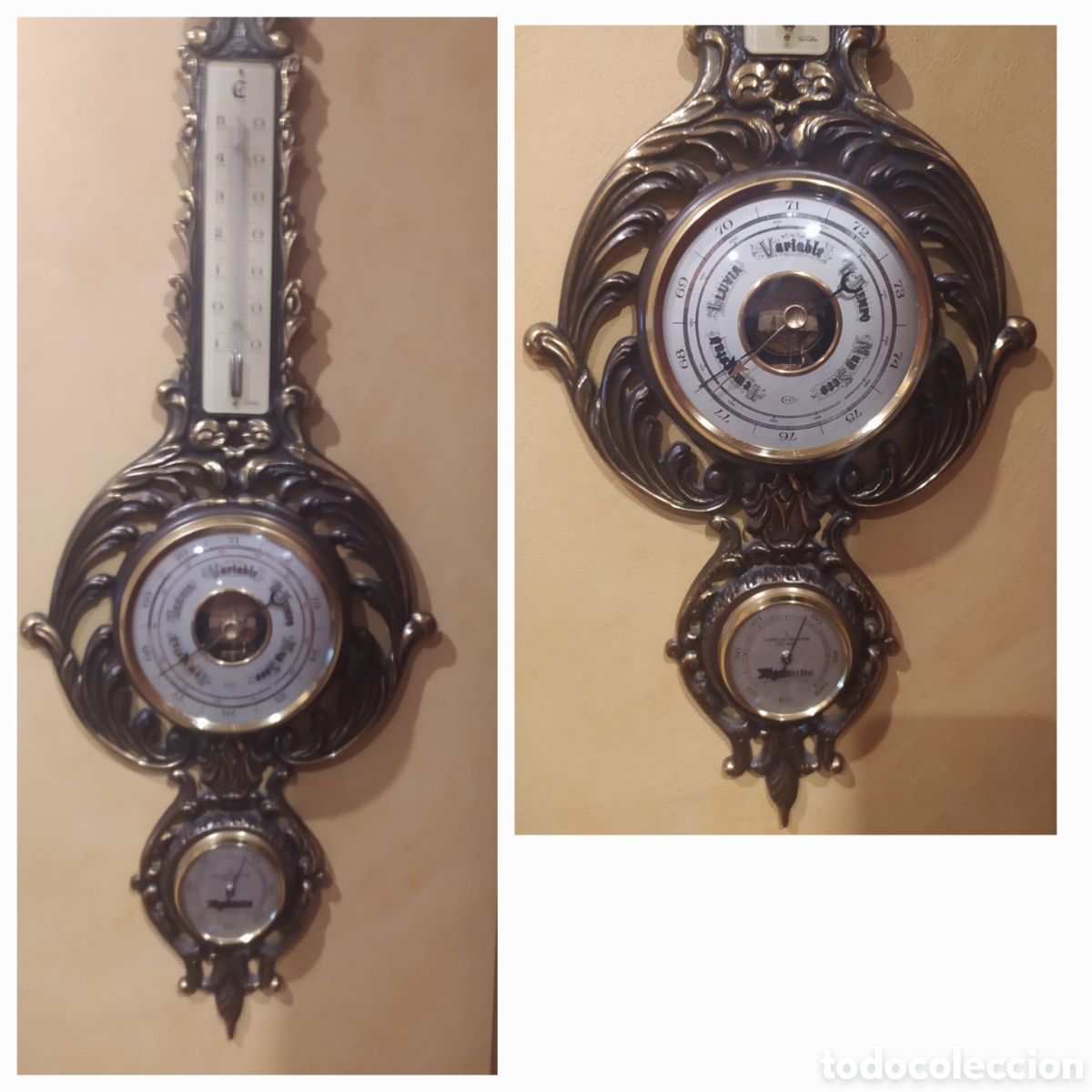 Antig&uuml;edades: Bar&oacute;metro antiguo vintage - Foto 1