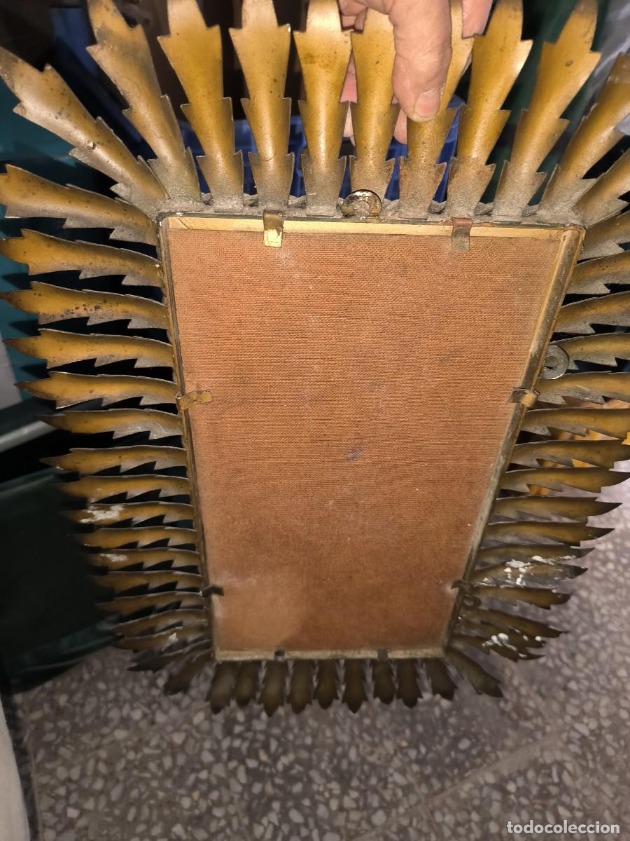 Antig&uuml;edades: MARCO MET&Aacute;LICO PARA ESPEJO - Foto 2