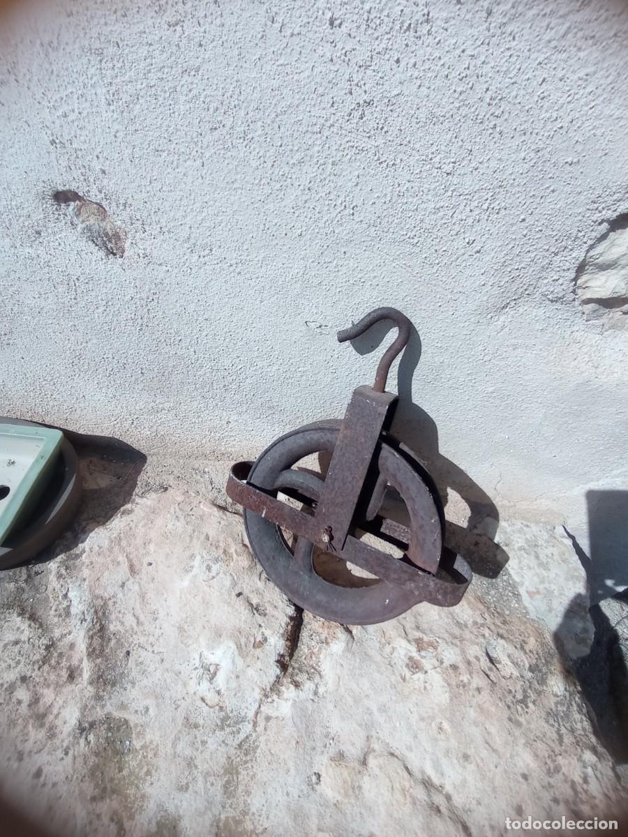 Antigüedades: POLEA ANTIGUA DE 25 CM.