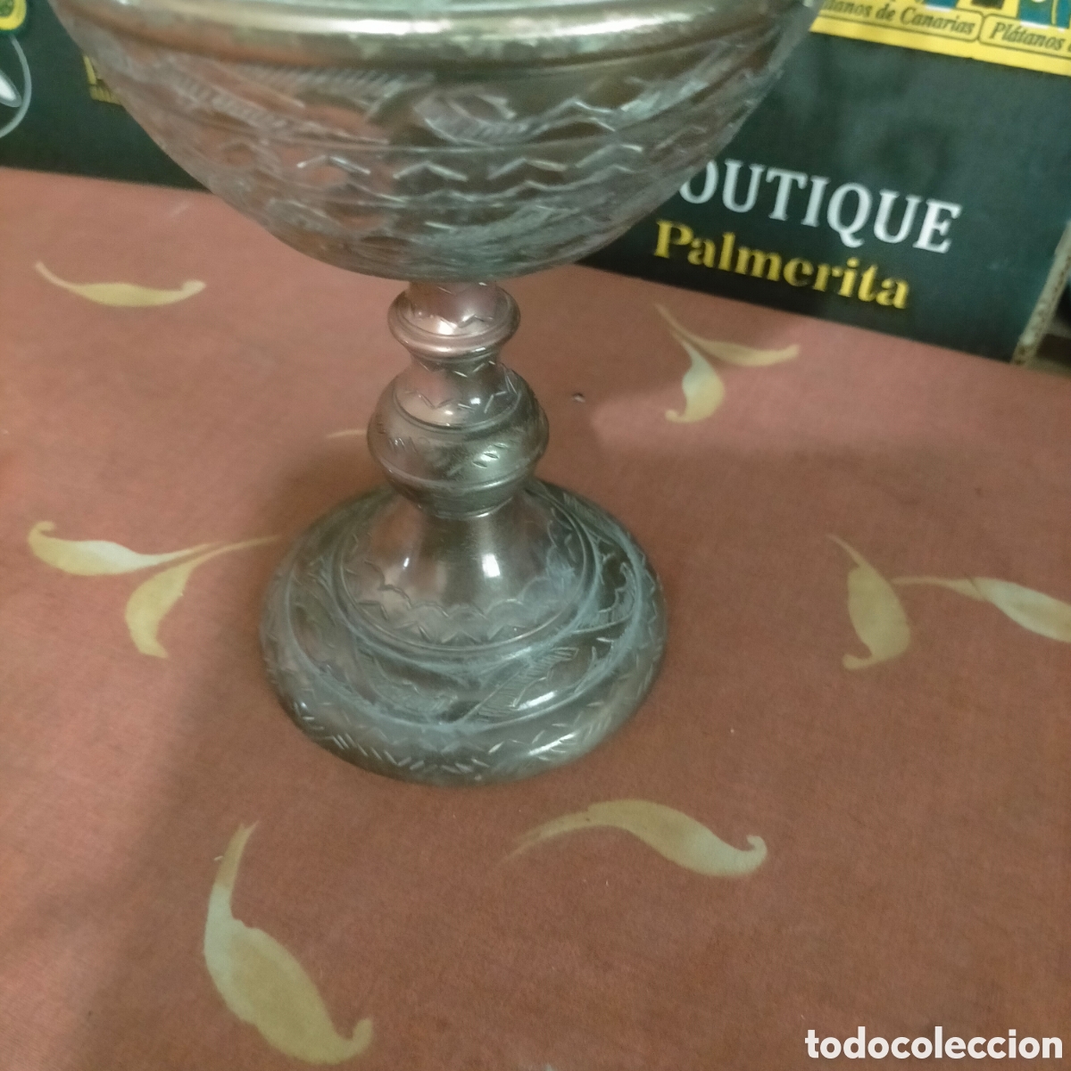 Antig&uuml;edades: Jarr&oacute;n de cobre tallado - Foto 3