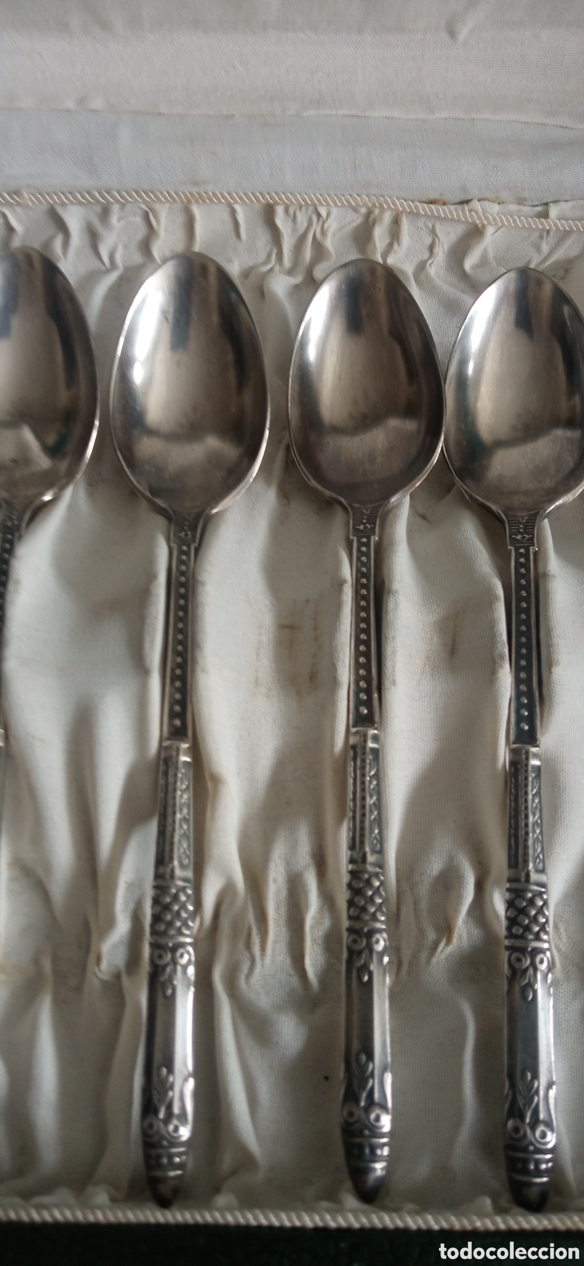 Antig&uuml;edades: Cucharitas de plata a&ntilde;os 50 - Foto 3