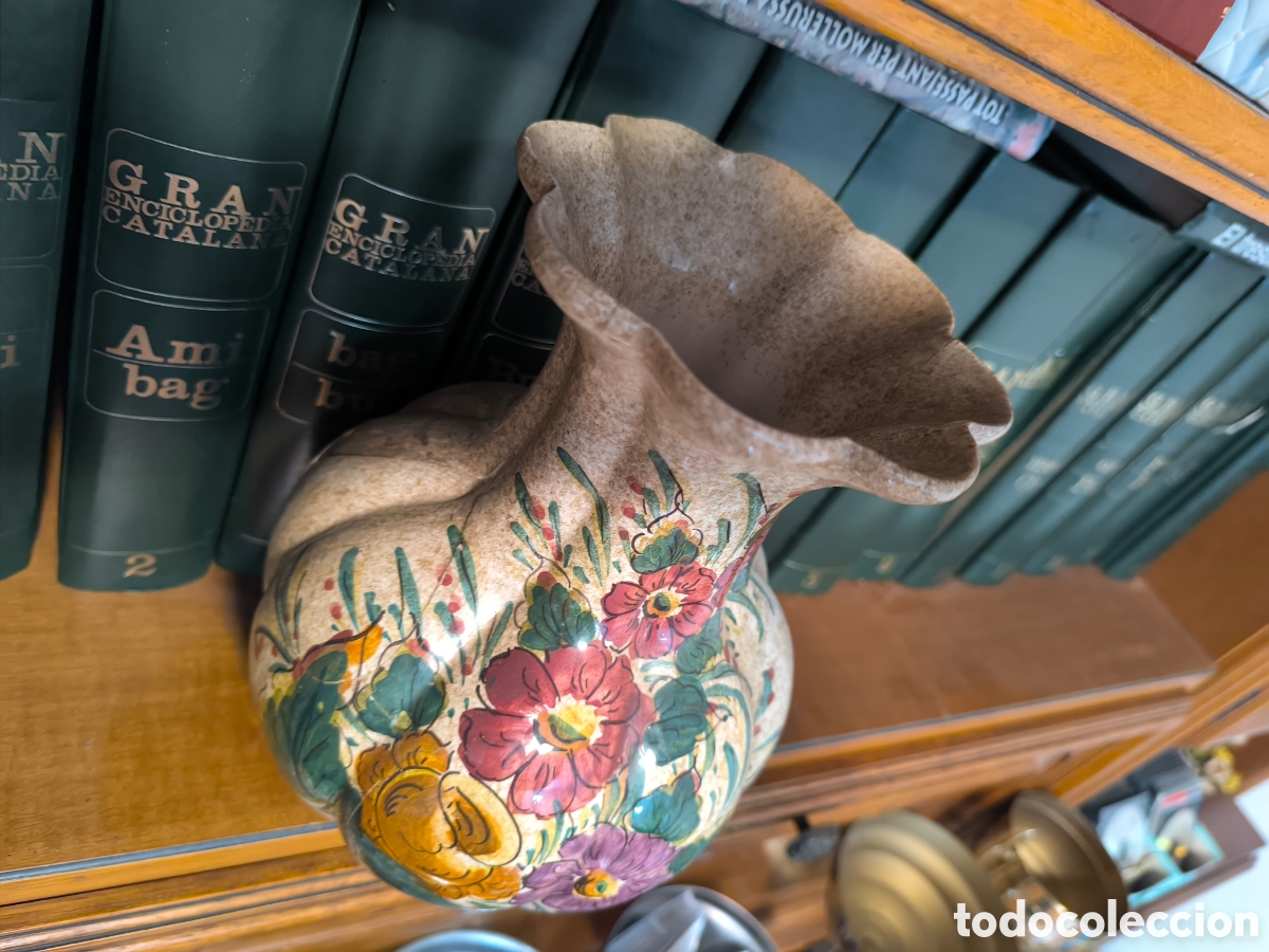 Antig&uuml;edades: Jarron de ceramica pintada a mano - Foto 3