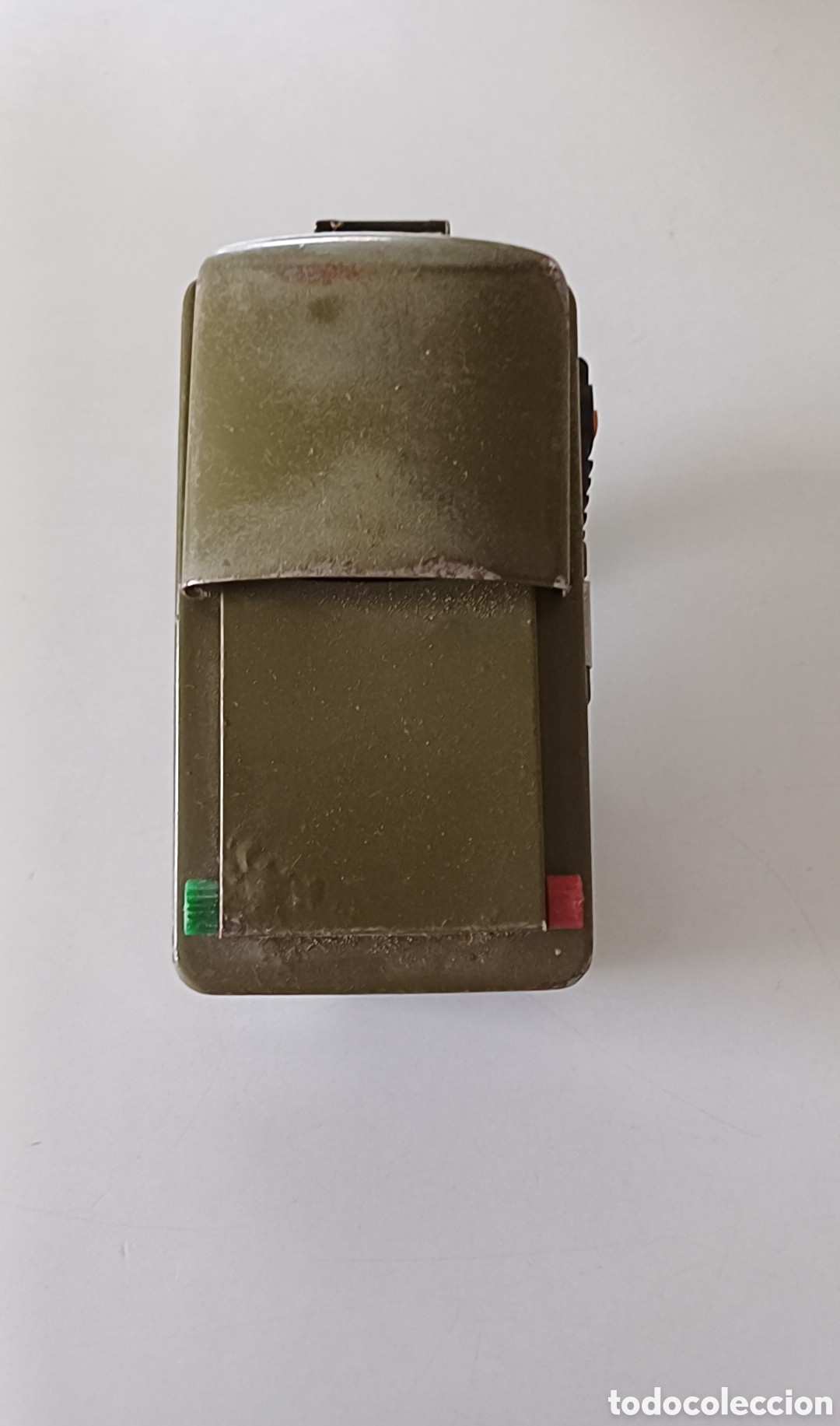 Antig&uuml;edades: Linterna militar o de ferrocarril bicolor rojo y verde - Foto 5