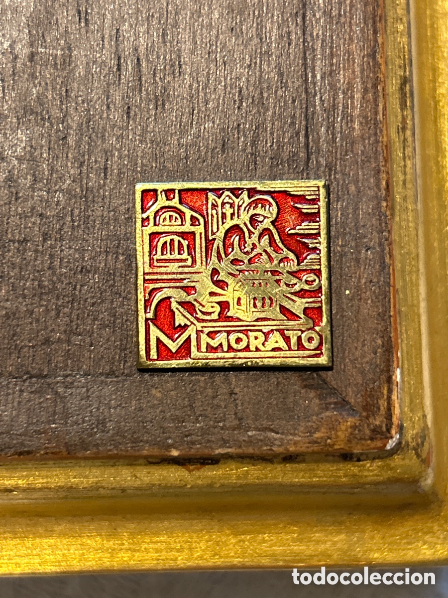 Antig&uuml;edades: Esmalte de Morat&oacute; enmarcado - Foto 4