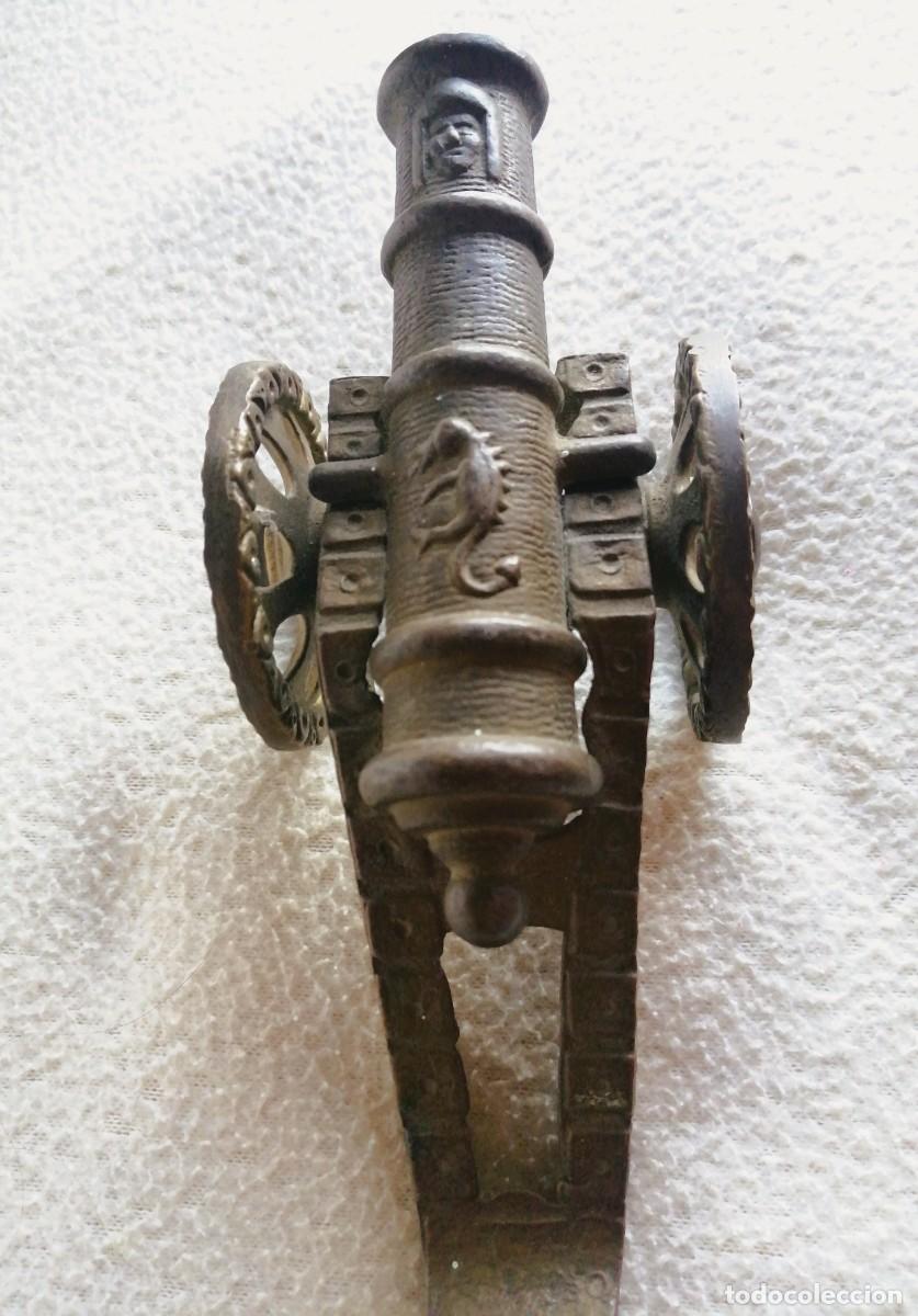 Antig&uuml;edades: FIGURA DE CA&Ntilde;&Oacute;N EN BRONCE. 13cm. - Foto 13