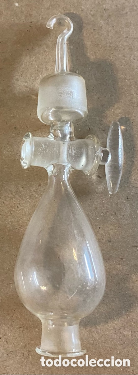 Antig&uuml;edades: CURIOSA PIEZA DE LABORATORIO DE VIDRIO. - Foto 2