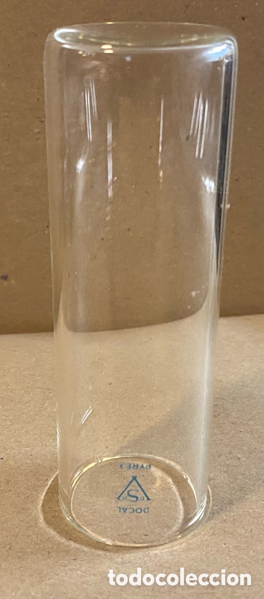 Antig&uuml;edades: TUBO - VASO DE LABORATORIO MARCA DOCAL. PYREX. - Foto 1