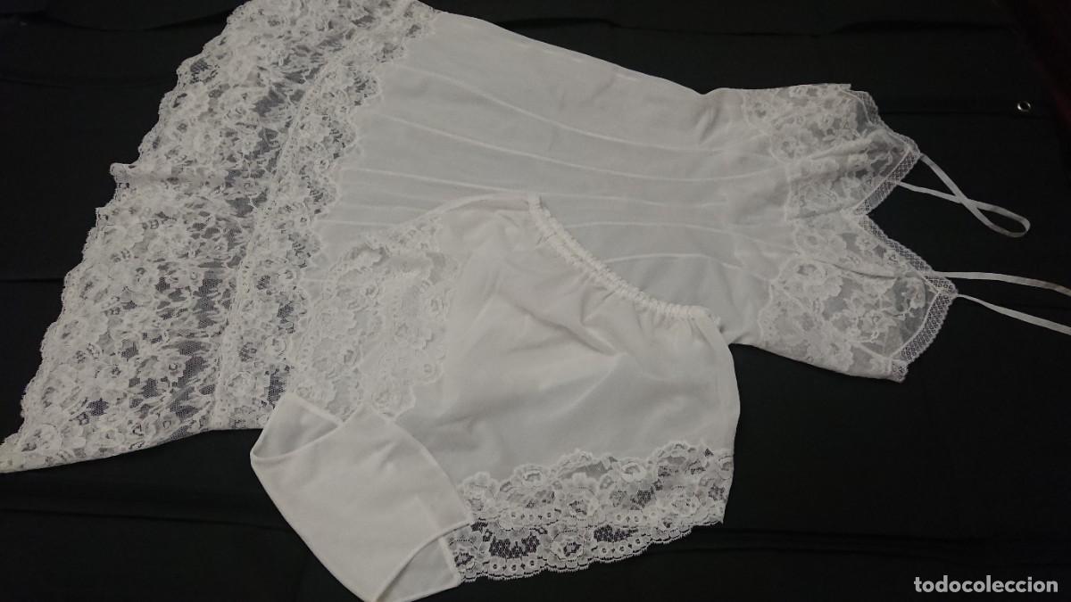 Antig&uuml;edades: Antiguo conjunto de lencer&iacute;a, nylon - Foto 1