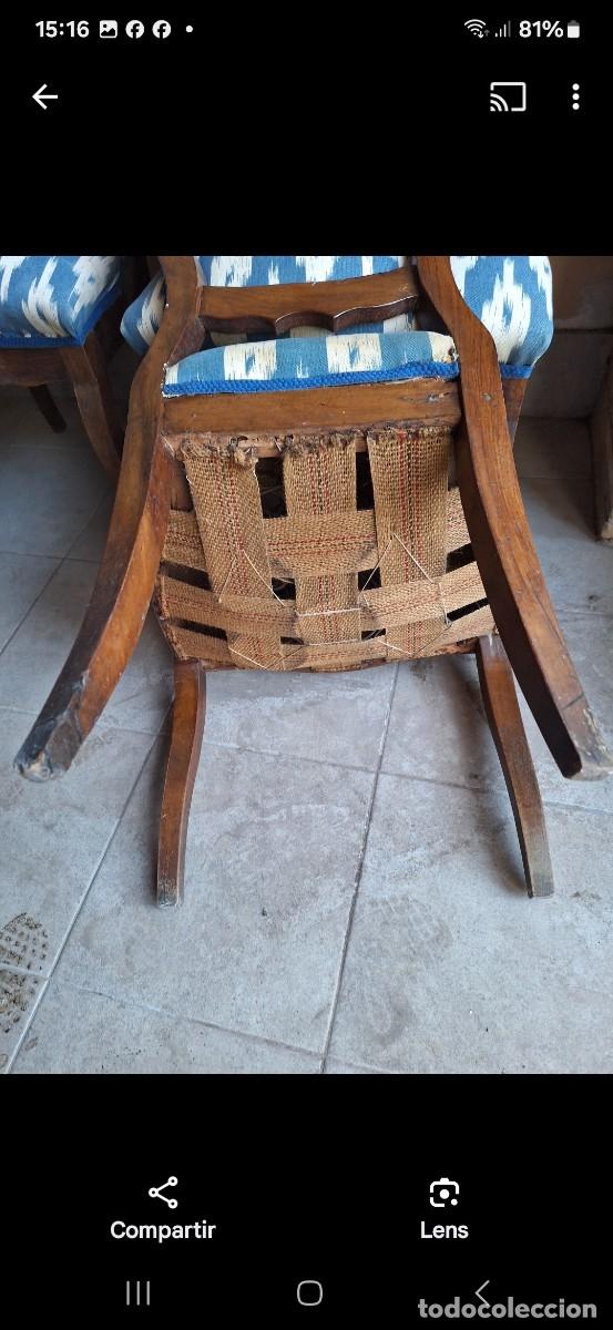 Antig&uuml;edades: Seis antiguas sillas isabelinas. - Foto 4