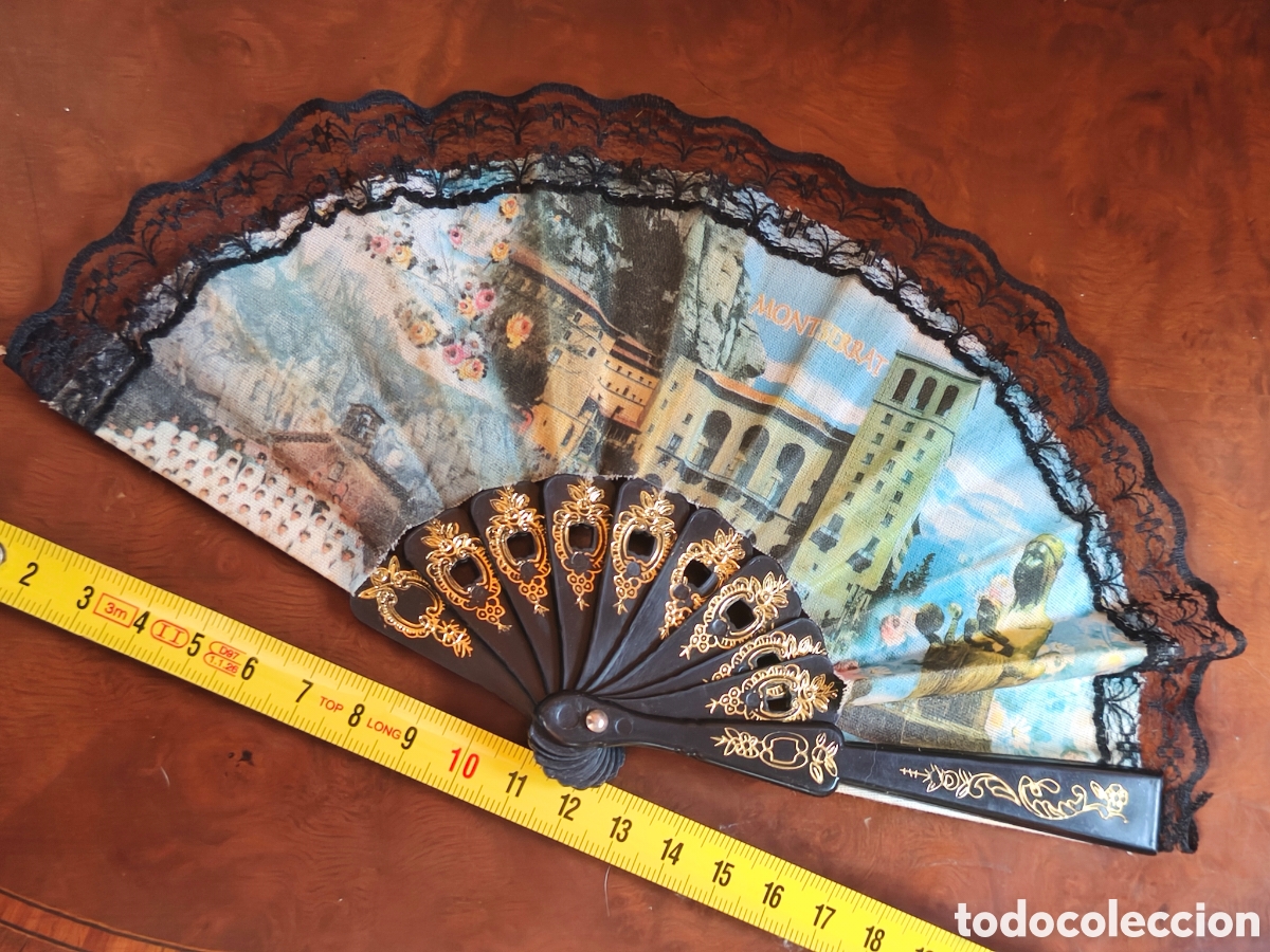 Antig&uuml;edades: Abanico peque&ntilde;o vintage - Foto 2