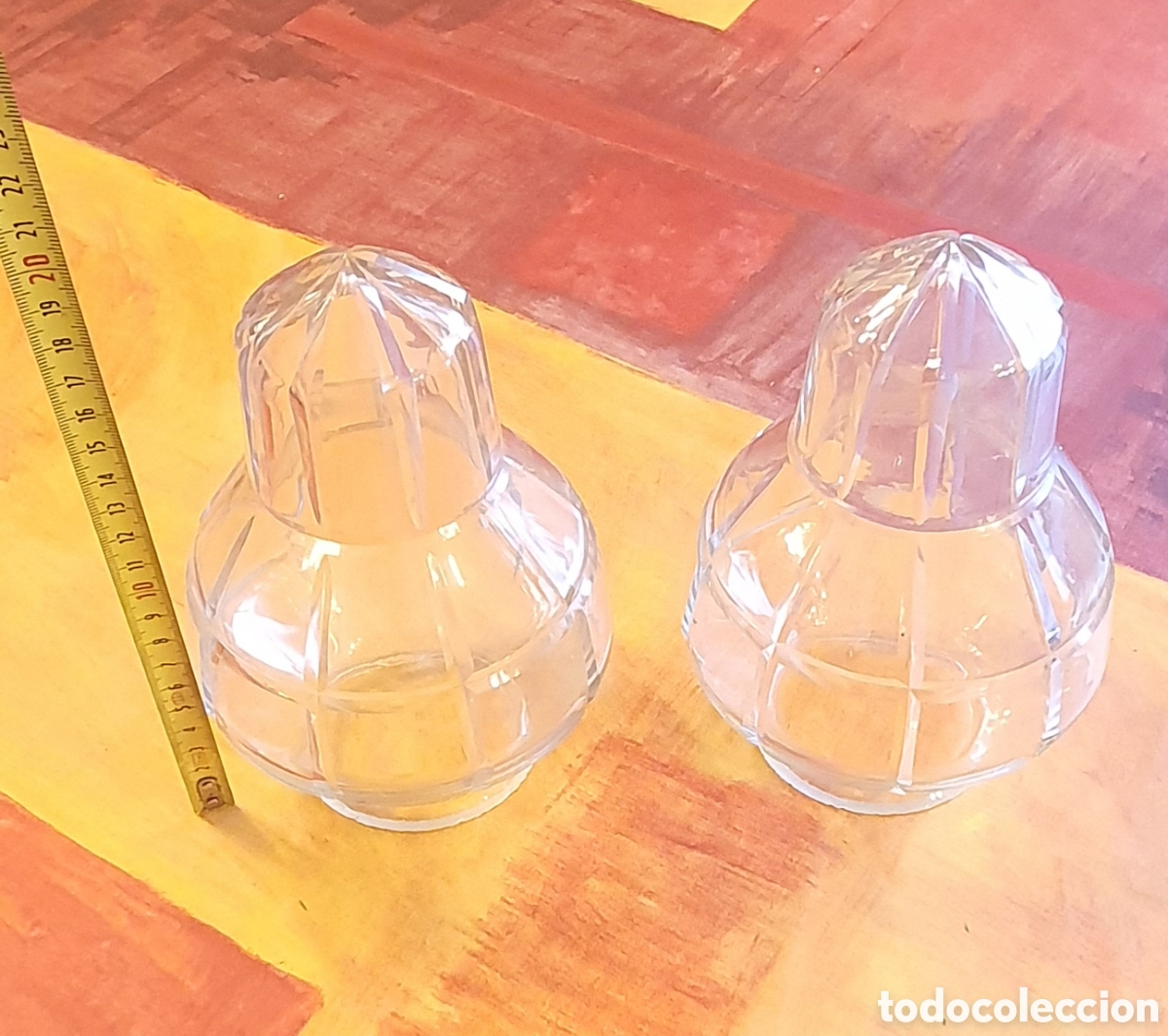 Antig&uuml;edades: Tulipas de cristal vintage - Foto 5