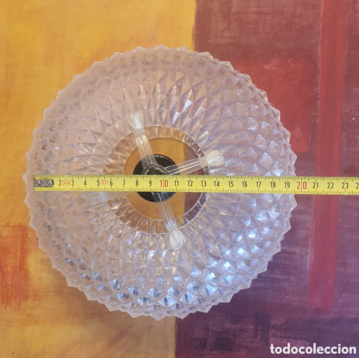 Antig&uuml;edades: Lampara vintage de plastico - Foto 2