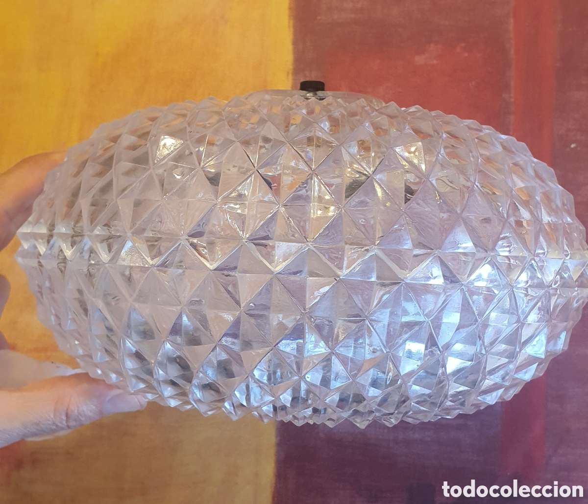 Antig&uuml;edades: Lampara vintage de plastico - Foto 4