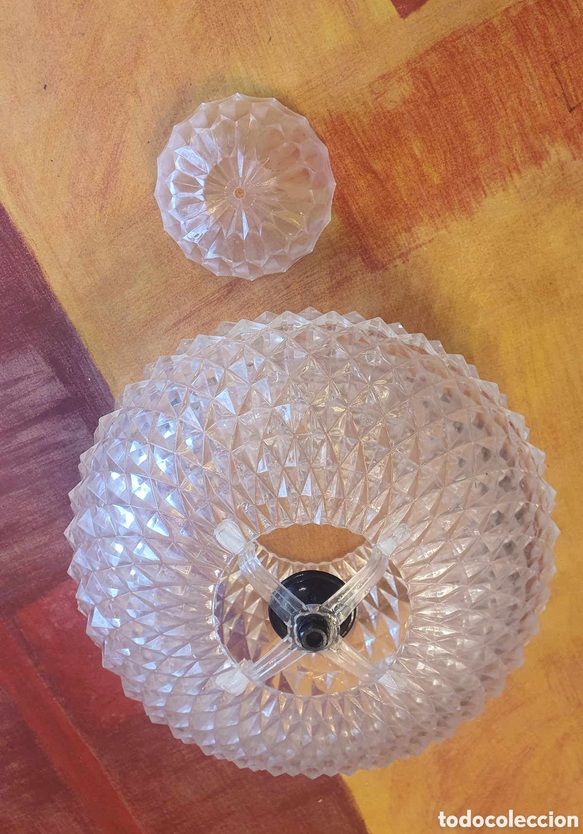 Antig&uuml;edades: Lampara vintage de plastico - Foto 1