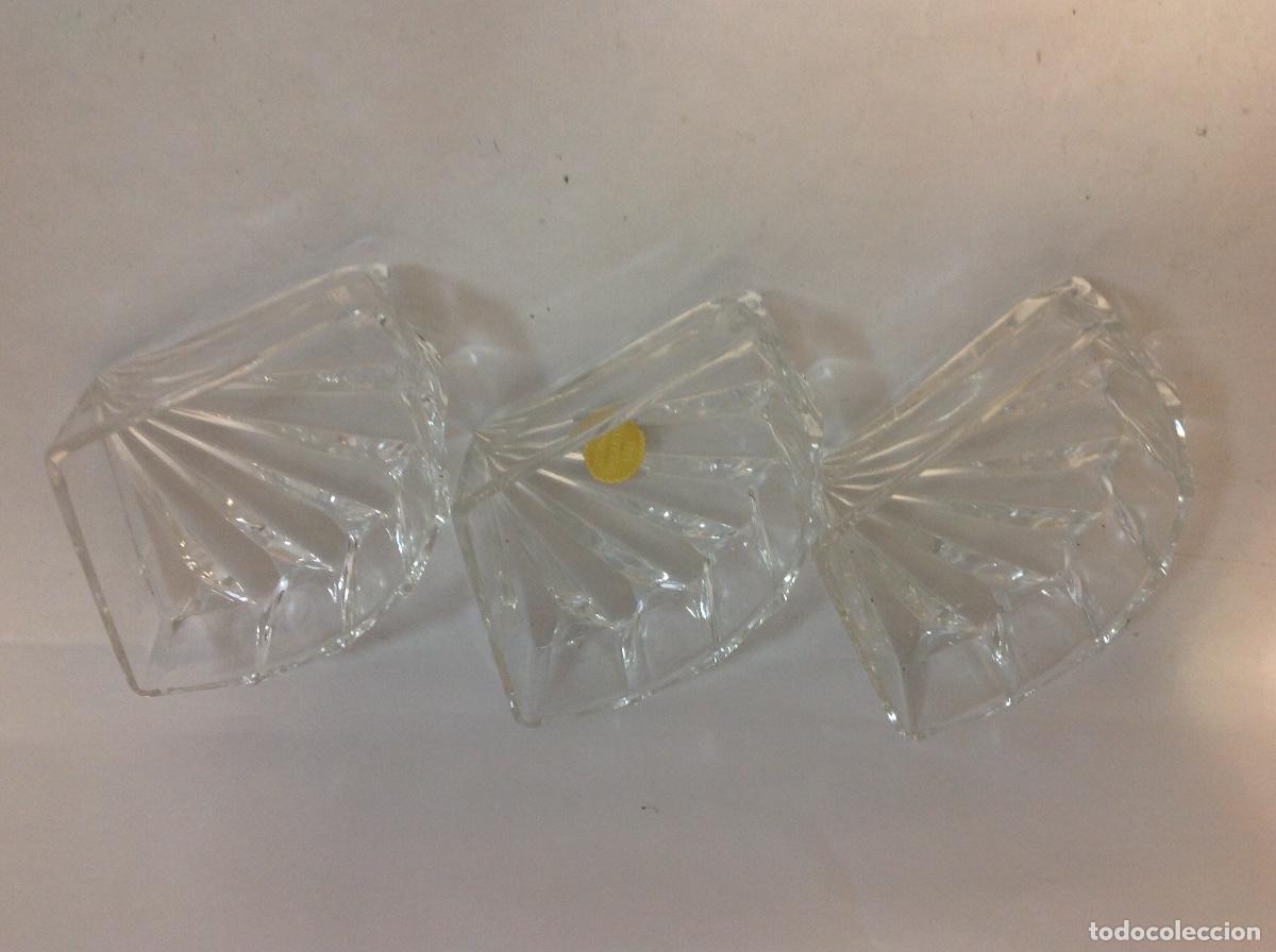Antig&uuml;edades: 3 entremeseras de cristal aleman - Foto 1