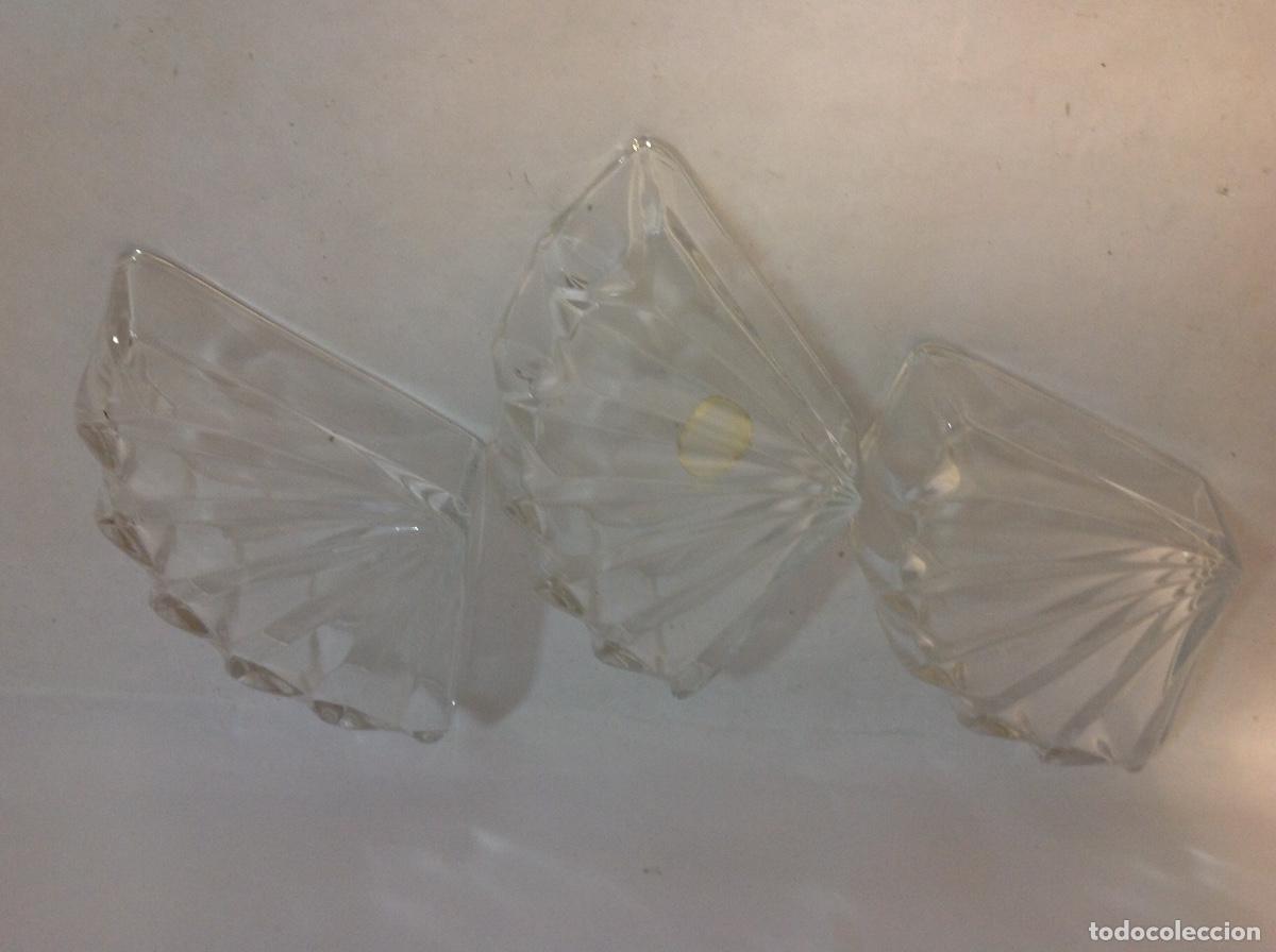 Antig&uuml;edades: 3 entremeseras de cristal aleman - Foto 3