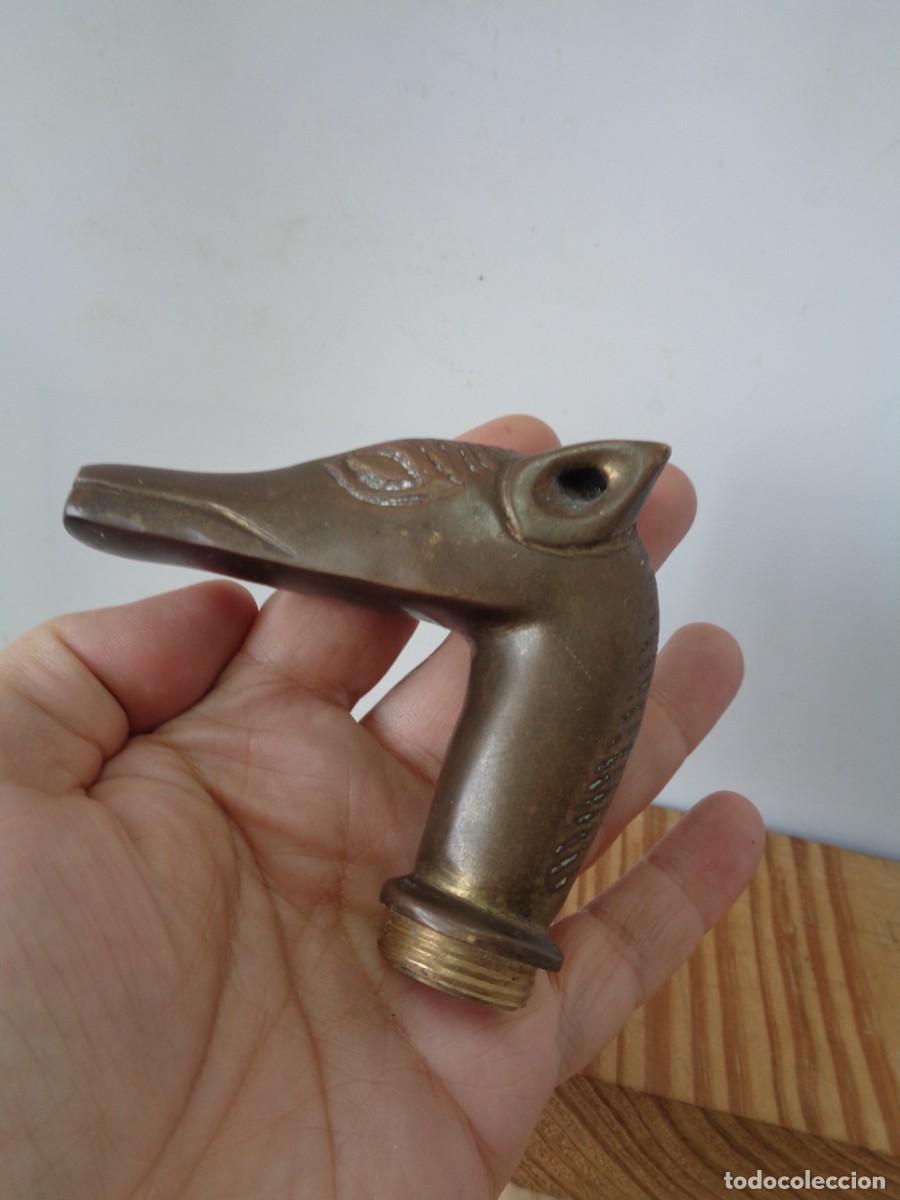 Antig&uuml;edades: &iexcl;&iexcl; Perro GALGO. Mango d BASTON. BRONCE - ANTIGUO. !! C-6. - Foto 8