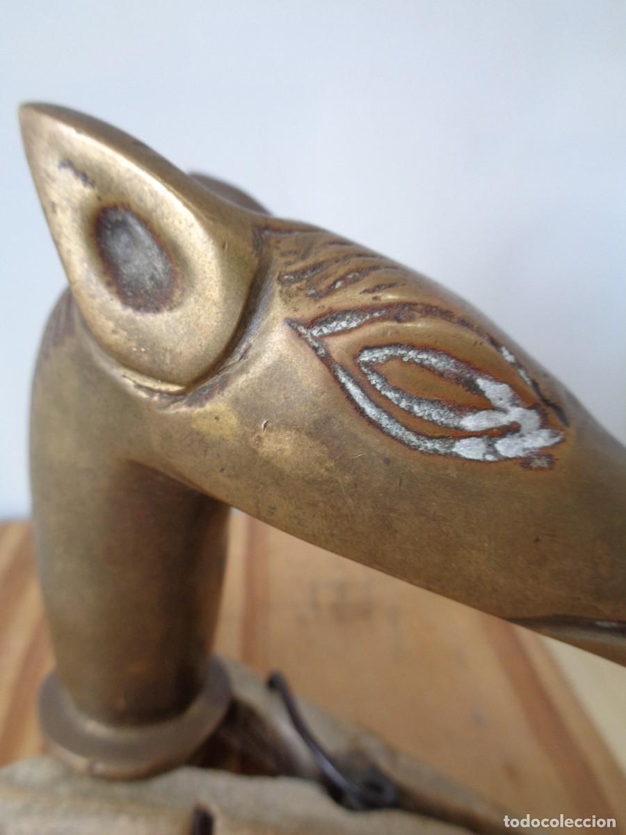 Antig&uuml;edades: &iexcl;&iexcl; Perro GALGO. Mango d BASTON. BRONCE - ANTIGUO. !! C-6. - Foto 10