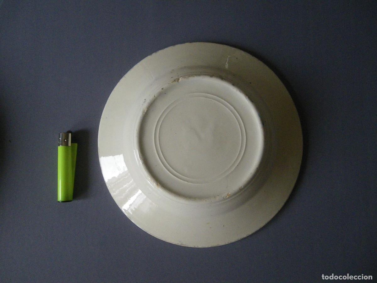 Antig&uuml;edades: PLATO GALLO MANISES VER.. - Foto 2