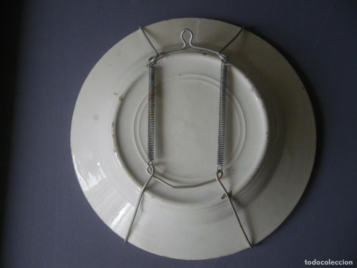 Antig&uuml;edades: PLATO GALLO MANISES VER.. - Foto 3