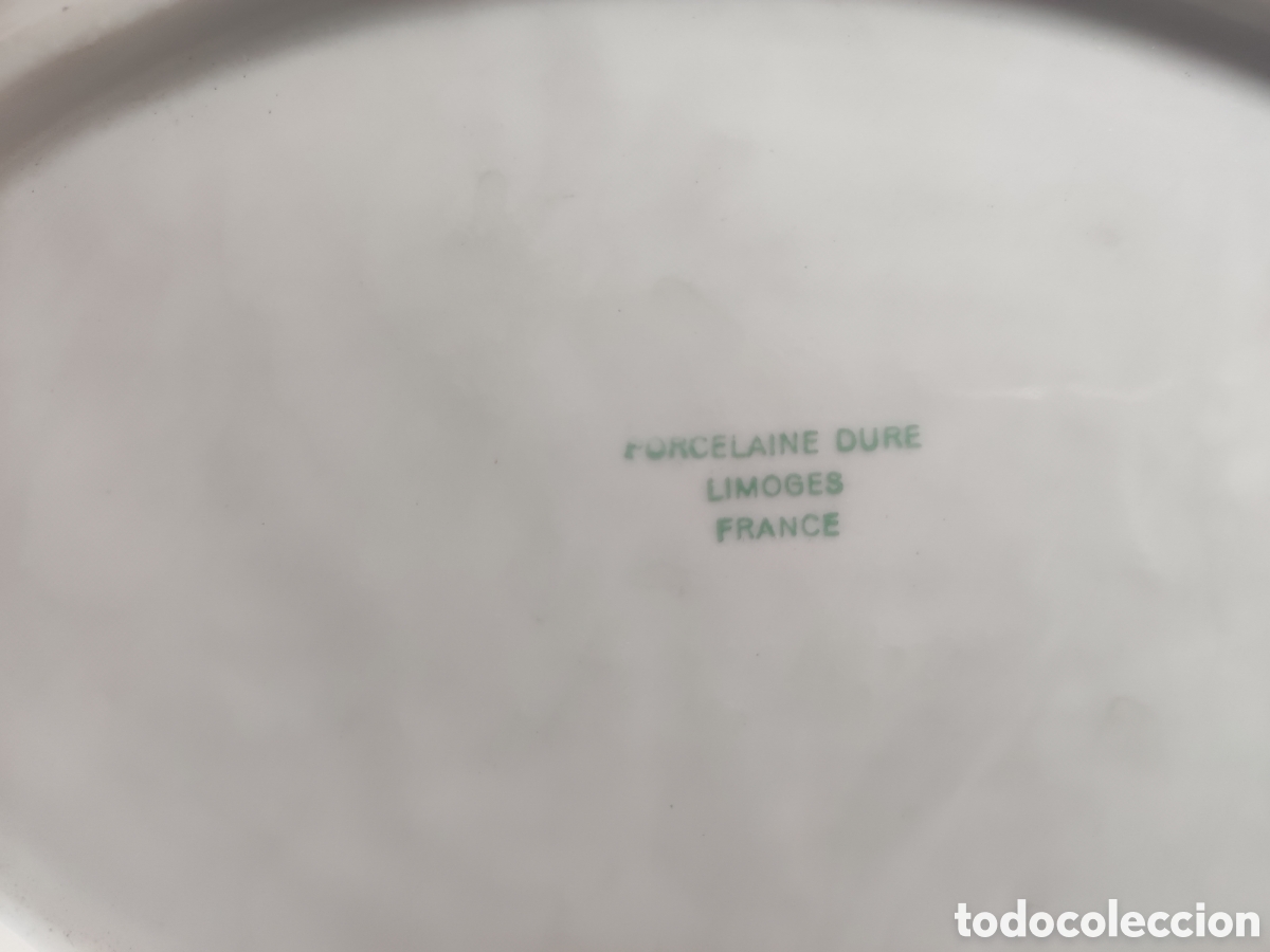 Antig&uuml;edades: Bandeja de porcelana de Limoges - Foto 5