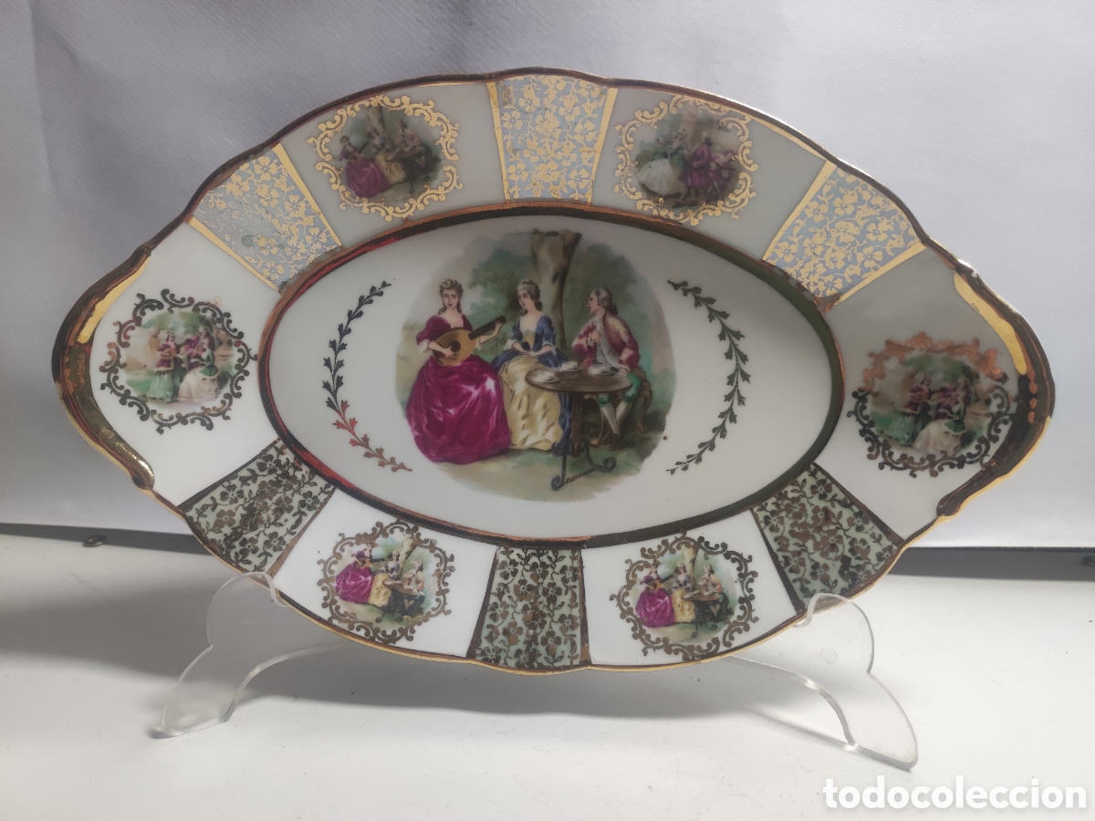 Antig&uuml;edades: Bandeja de porcelana de Limoges - Foto 1