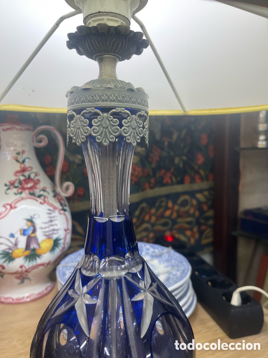 Antig&uuml;edades: L&aacute;mpara de cristal de bohemia - Foto 3